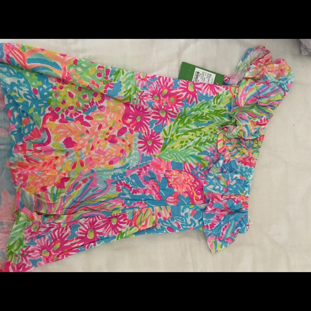 BRAND NEW Lilly Pulitzer one shoulder shirt